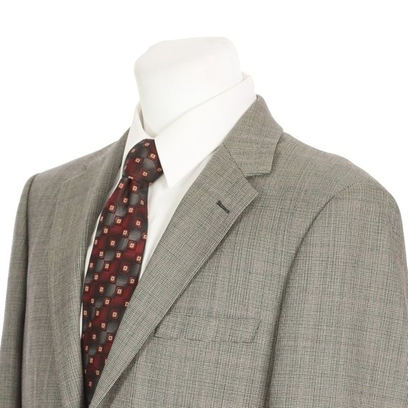 Andrew Fezza Two Button Gray Sharkskin Sport Coat - Picture 1 of 12